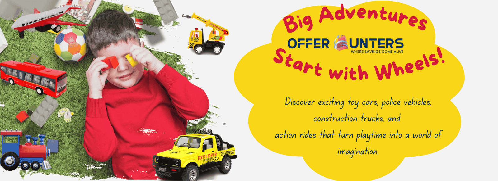 Offerhunters High-Speed Toy Cars – Durable Kids Toys & The Ultimate Birthday Gift for Boys and Girls | Fun Car Toys for Toddlers & Kids